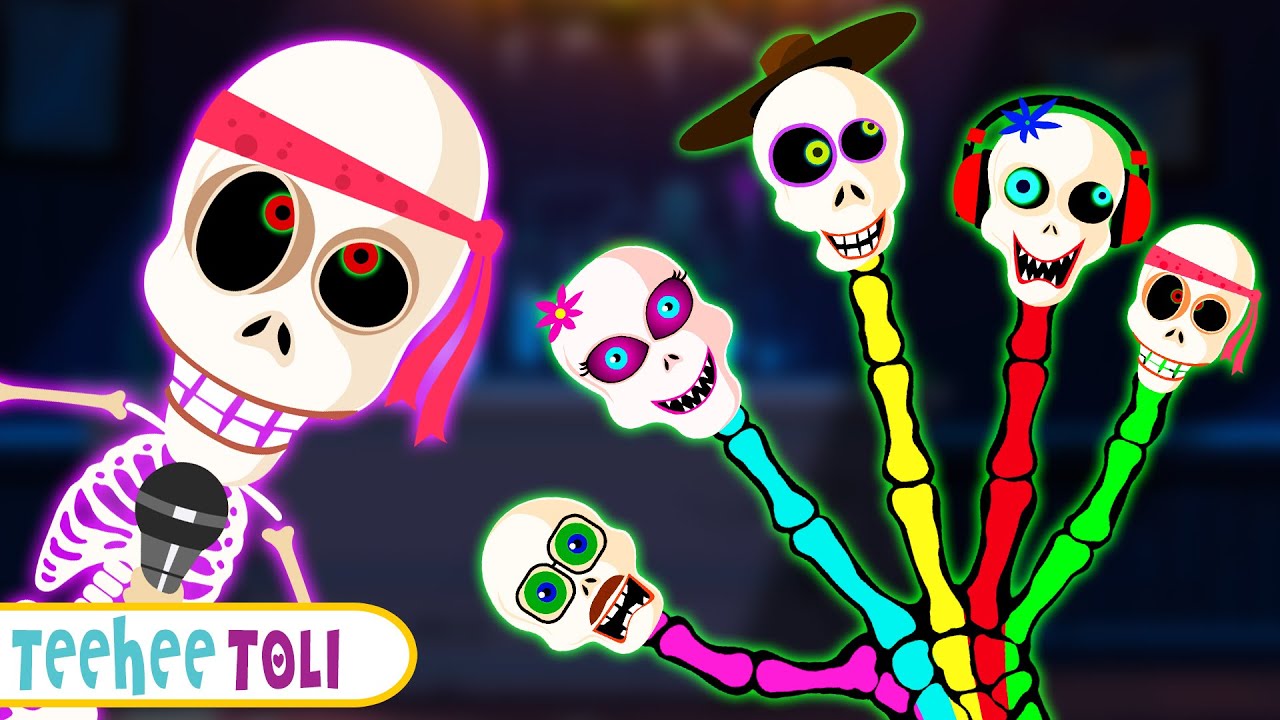 Skeletons Ka Party 🥳 + Spooky Finger Family 🦴 🥳 For Kids By Teehee Toli