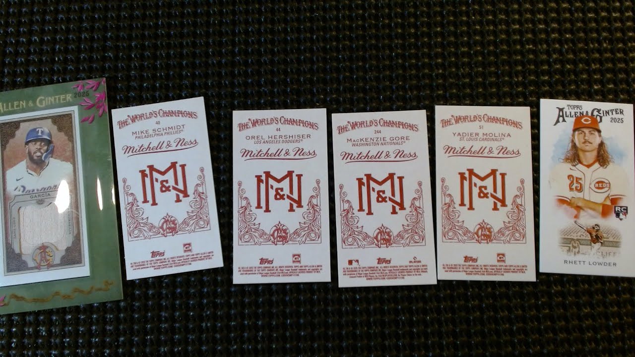 2025 Allen & Ginter Mitchell & Ness box part 3 skip to 3:15 for pack openings speed up video + Hits!