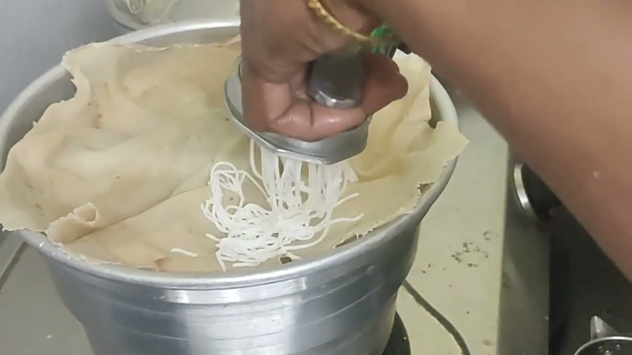 Rice flour idiyappam with  coconut milk 