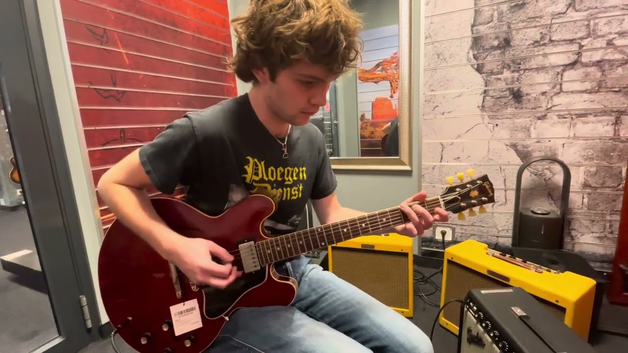 Louie on his dream guitar - Oct 2025