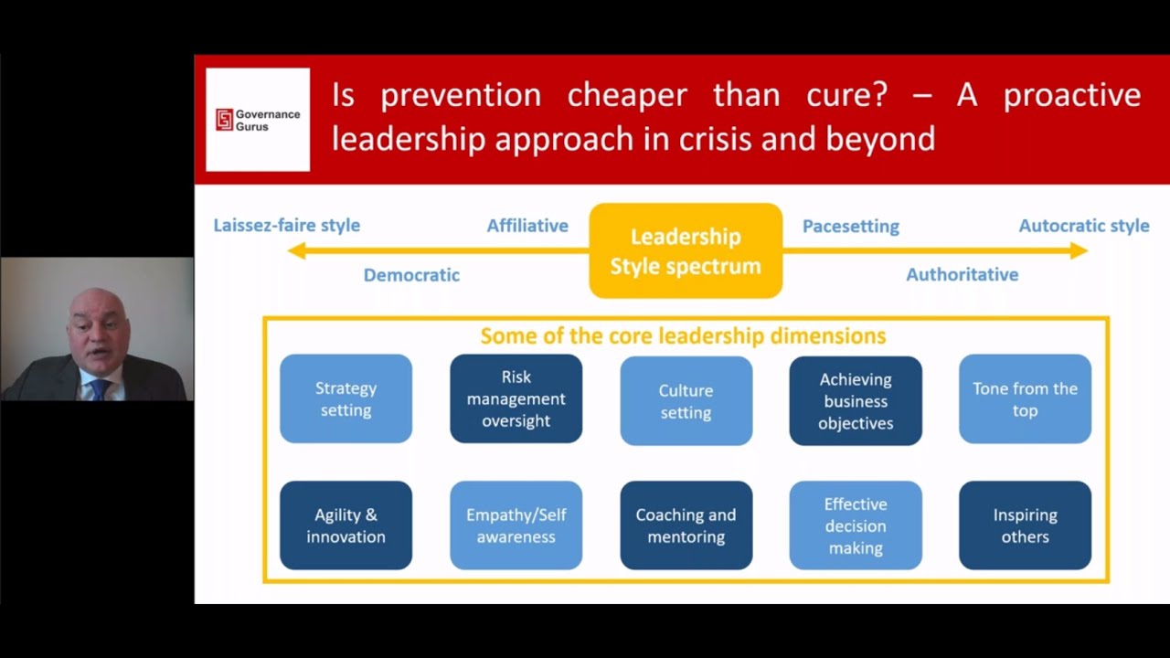 Corporate Governance & Leadership series: A proactive leadership approach in crisis and beyond