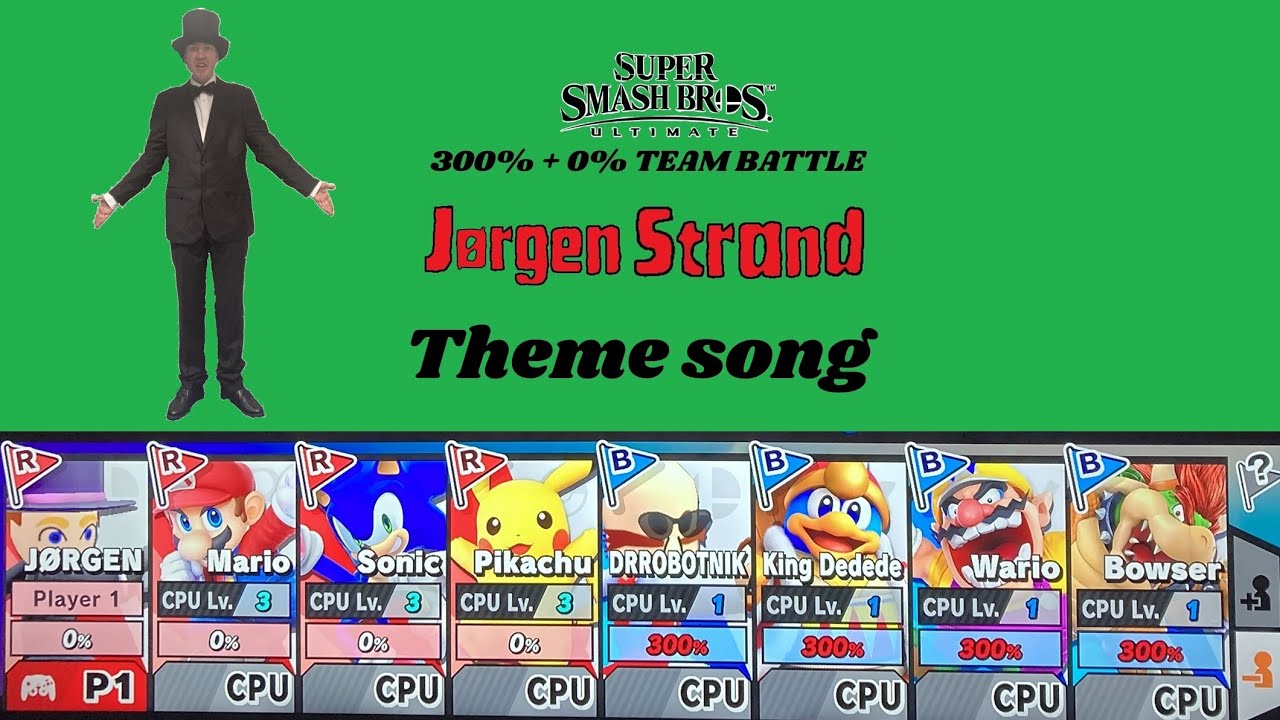 SSBU 300% + 0% Jørgen Strand Theme Song in long version (from Jørgen Strand)