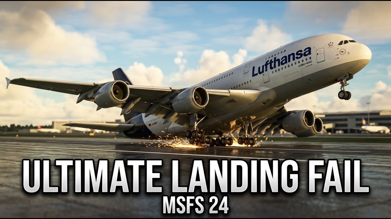 Катастрофические неудачные посадки в MSFS 24, которые вы должны увидеть! - 377