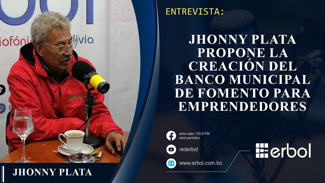 Jhonny Plata propone la creación del Banco Municipal de Fomento para emprendedores