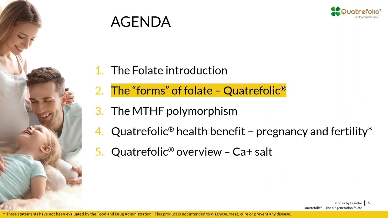 WEBINAR: The Role of Folate in Nutritional Health - Quatrefolic®, the Innovative Folate