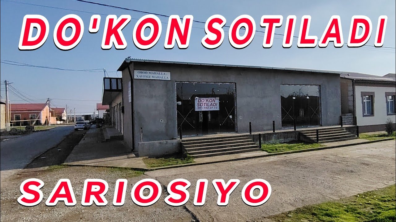 Do'kon Sotiladi 2-Ta 46-kv Dan  Tadbirkorlig Uchun Yaxshi joy Surxondaryo Viloyati Sariosiyo