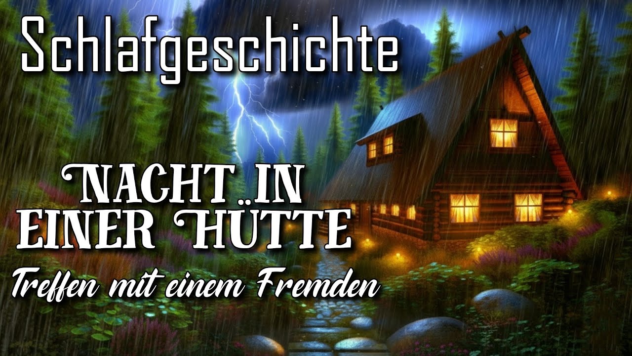 Eine gemütliche Gutenachtgeschichte:Regnerische Nacht in einer Hütte
