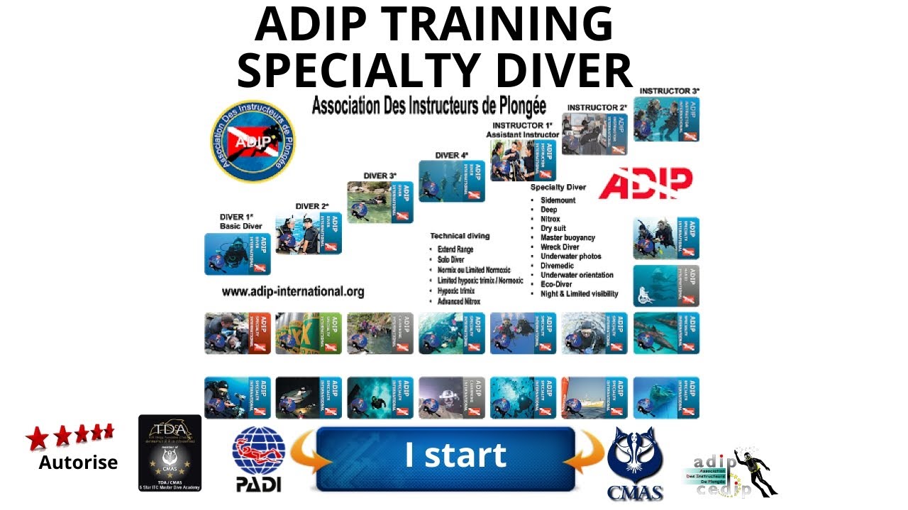 🐟Diving specialty ADIP, courses diving #specialties diving in Pattaya with club Diving Asia Pattaya