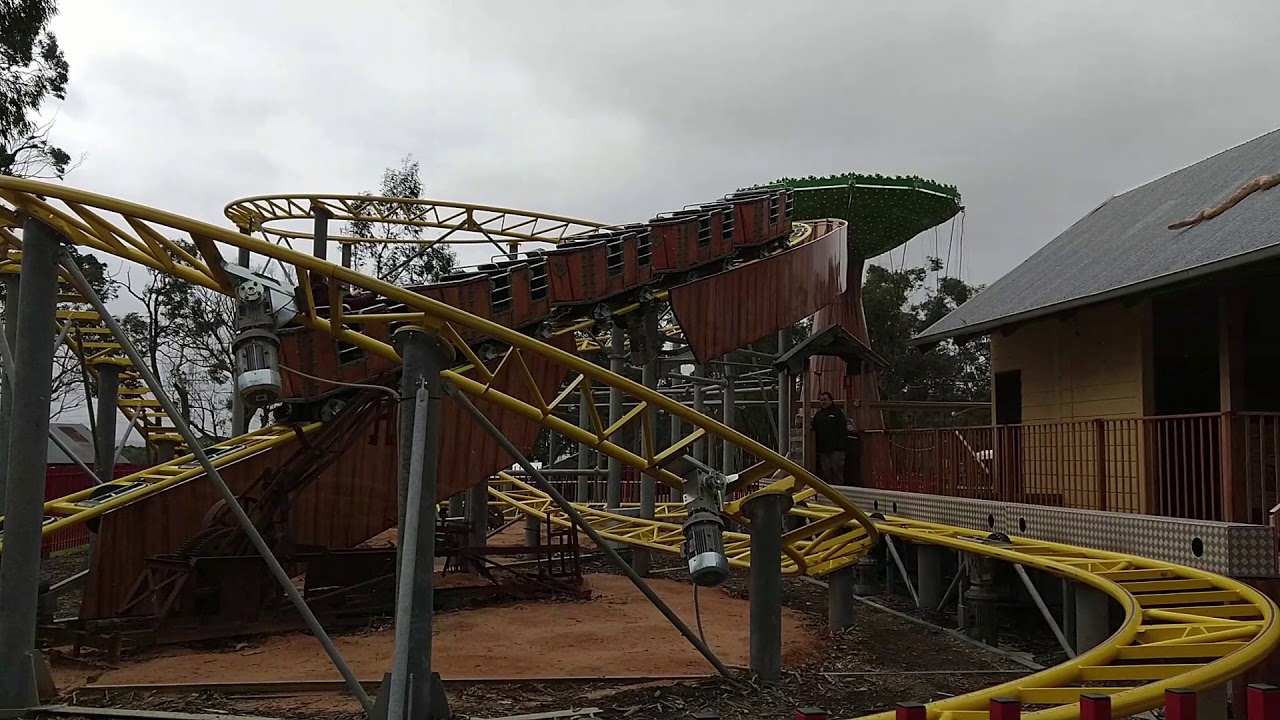 Mining Racer Coaster Off-Ride | Gumbuya World | North Tynong, Australia