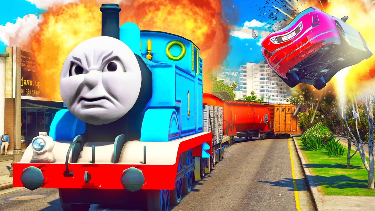 Thomas DESTROYS the city in GTA 5!! (HELP)