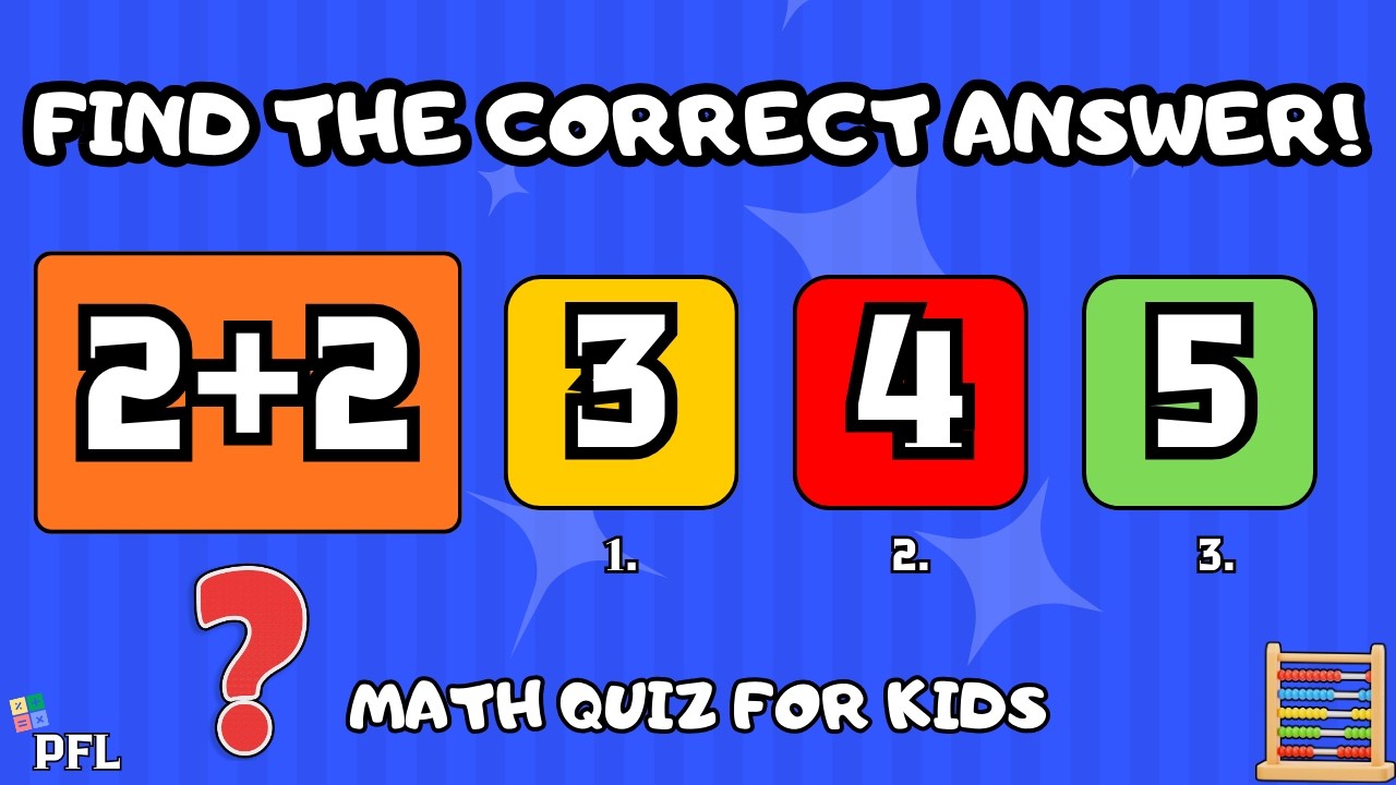 Fun Math Quiz for Kids 🤔➕🟰 Can You Solve It?