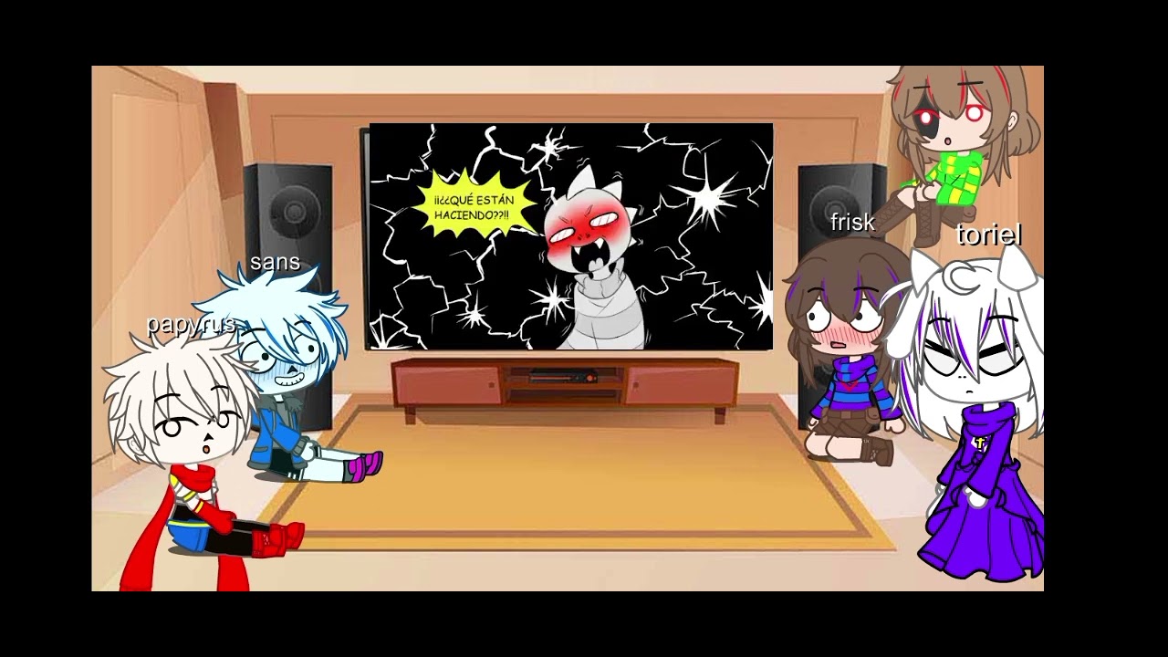 undertale video reaccionan a cuidando de frisk+bonus (frans)
