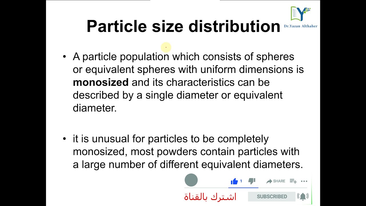 Particle size analysis part two