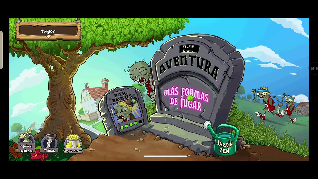 Plantas contra zombies no hablo mucho