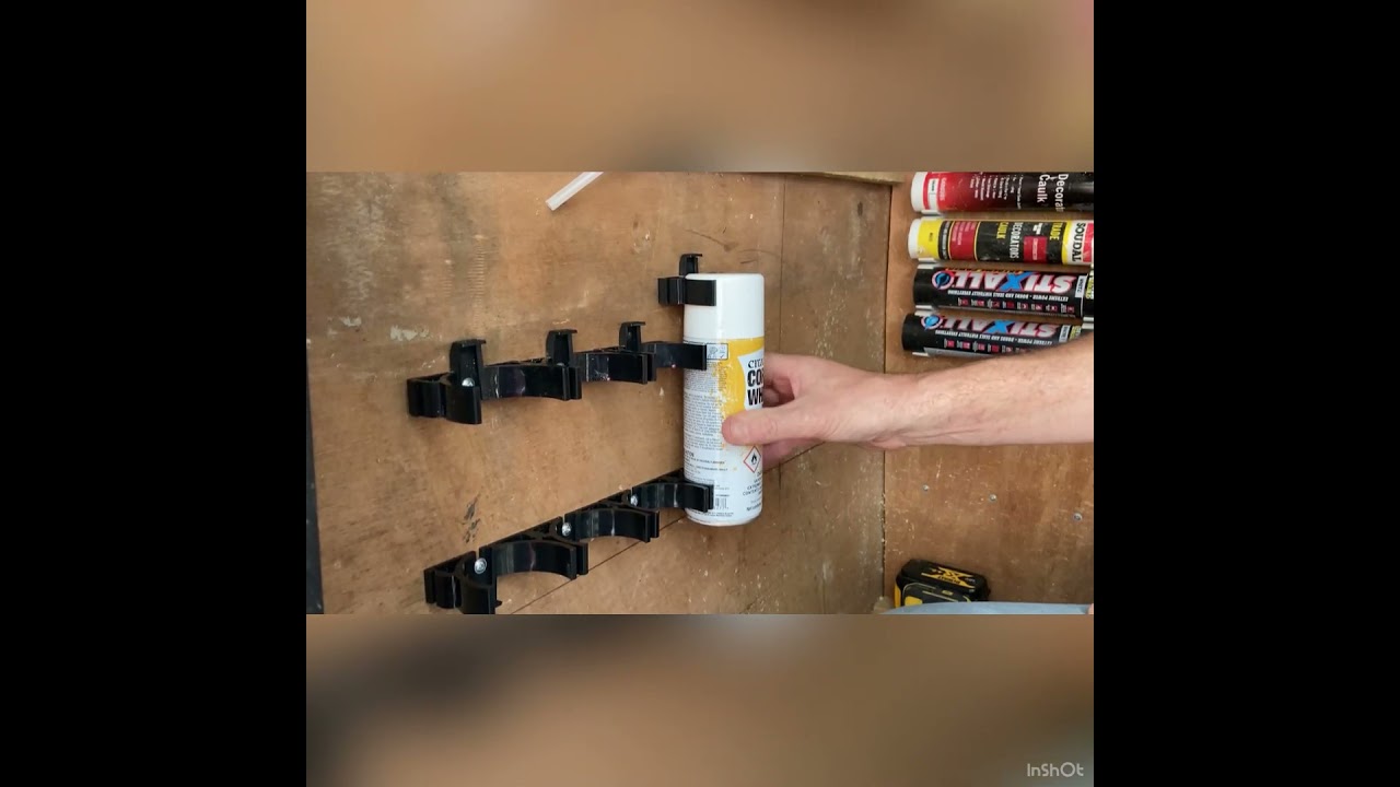 Fitting Your Canny Clip Aerosol Can Storage Clips
