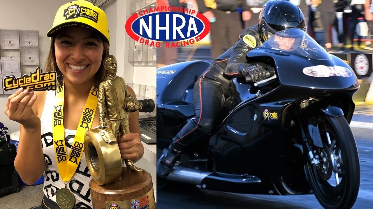 YOUNG FEMALE ROOKIE STUNS PRO STOCK MOTORCYCLE CHAMPS! STORY BEHIND GREATEST DRAG RACING UPSET!