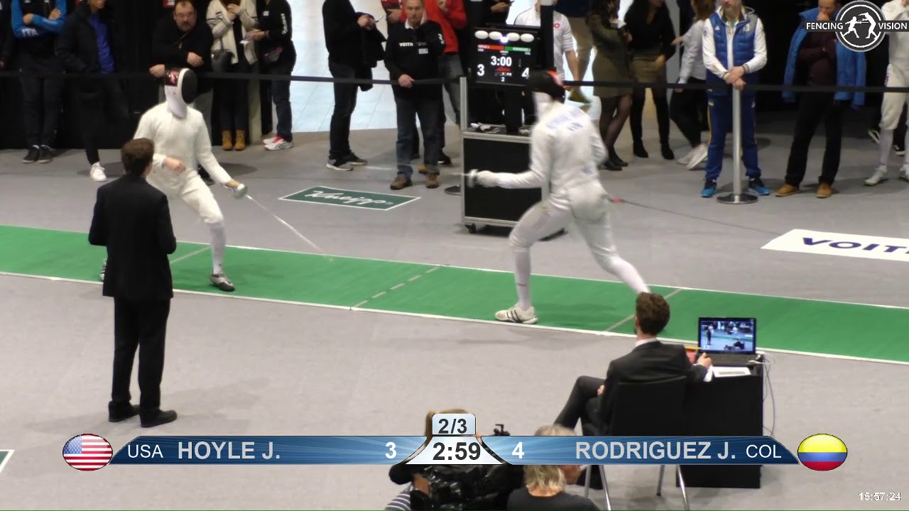 2019 108 T16 05 M E Individual Heidenheim GER WC GREEN RODRIGUEZ COL vs HOYLE USA