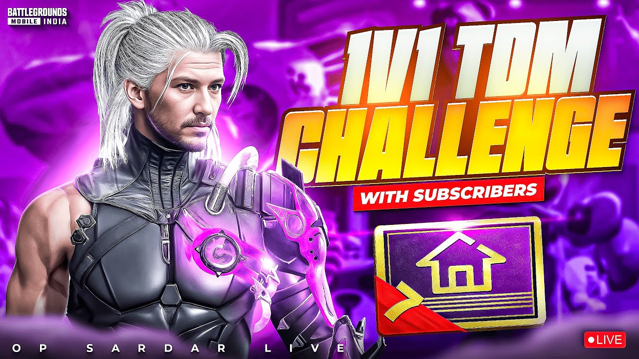 1v1 TDM CUSTOM ROOM WITH SUBSCRIBERS  Join Fast LIVE #shortslive #royalpassgiveaway #opsardarji