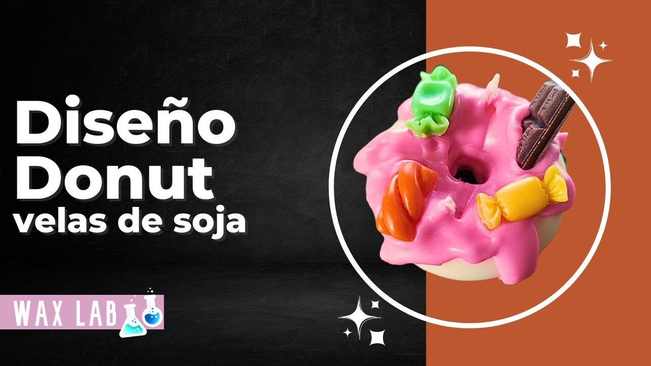¡Creando velas con forma de donut!. Quedaron apetitosas. Video Manualidades Diy