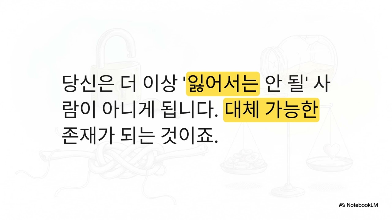 이 순간, 상대는 당신을 잃어도 된다고 느낍니다