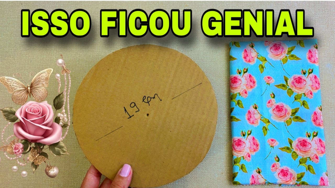 IDEIA SENSACIONAL COM PAPELÃO E TECIDO FICOU INCRÍVEL FAÇA VOCÊ MESMO #viral #compartilhe #diy