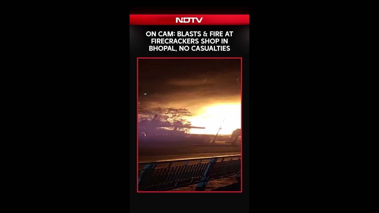 Bhopal Fire | Several Blasts & Massive Fire At A Firecrackers Shop, No Casualties Reported