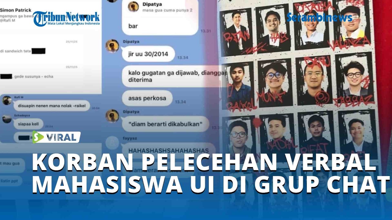 Korban Pelecehan Verbal Mahasiswa UI di Grup Chat Bicara Depan Umum