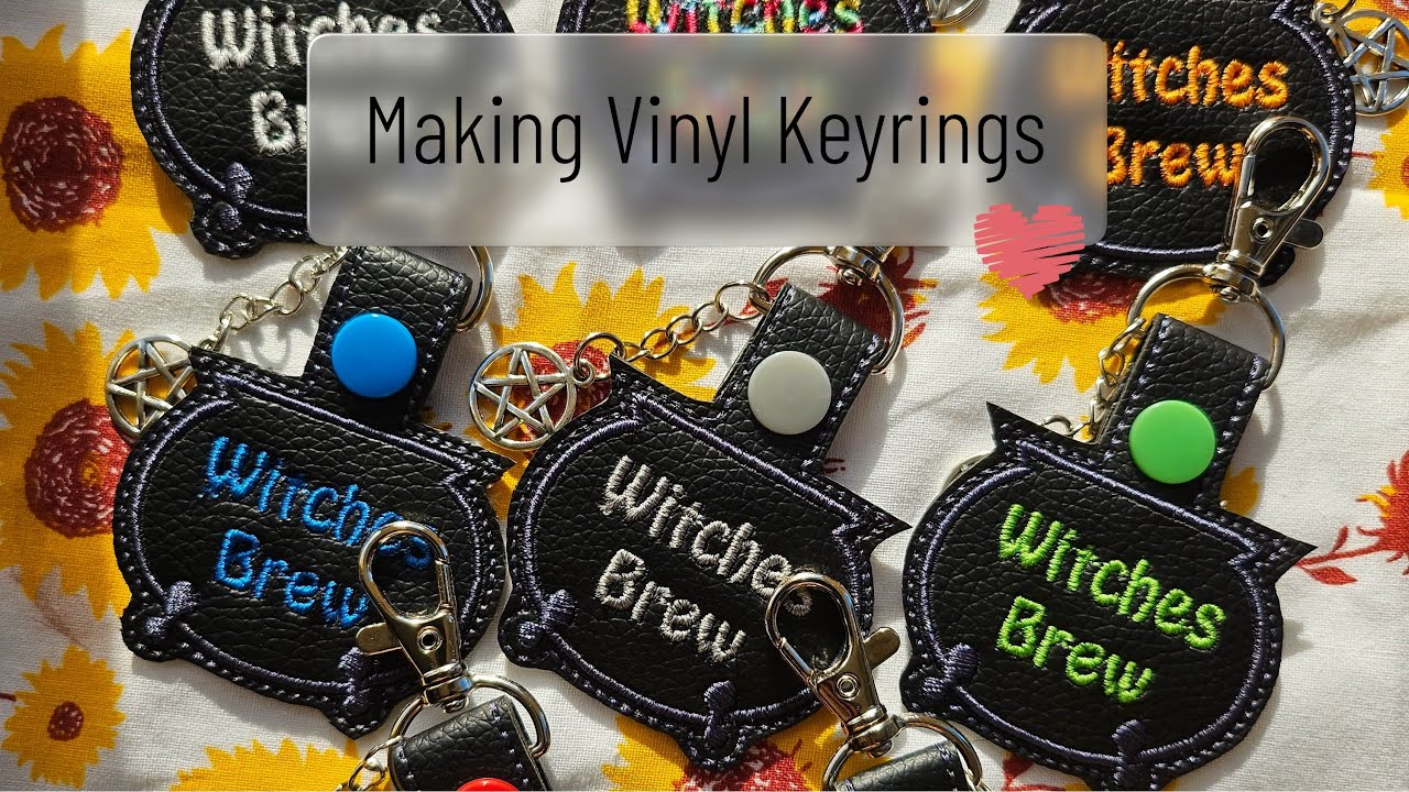 Making My Own Vinyl Keyrings | Threadcraft Studio Vlog
