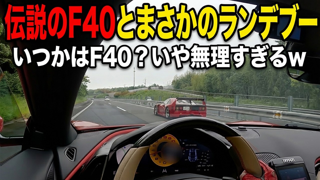 これが現実…？F40とDINOに囲まれたローマ