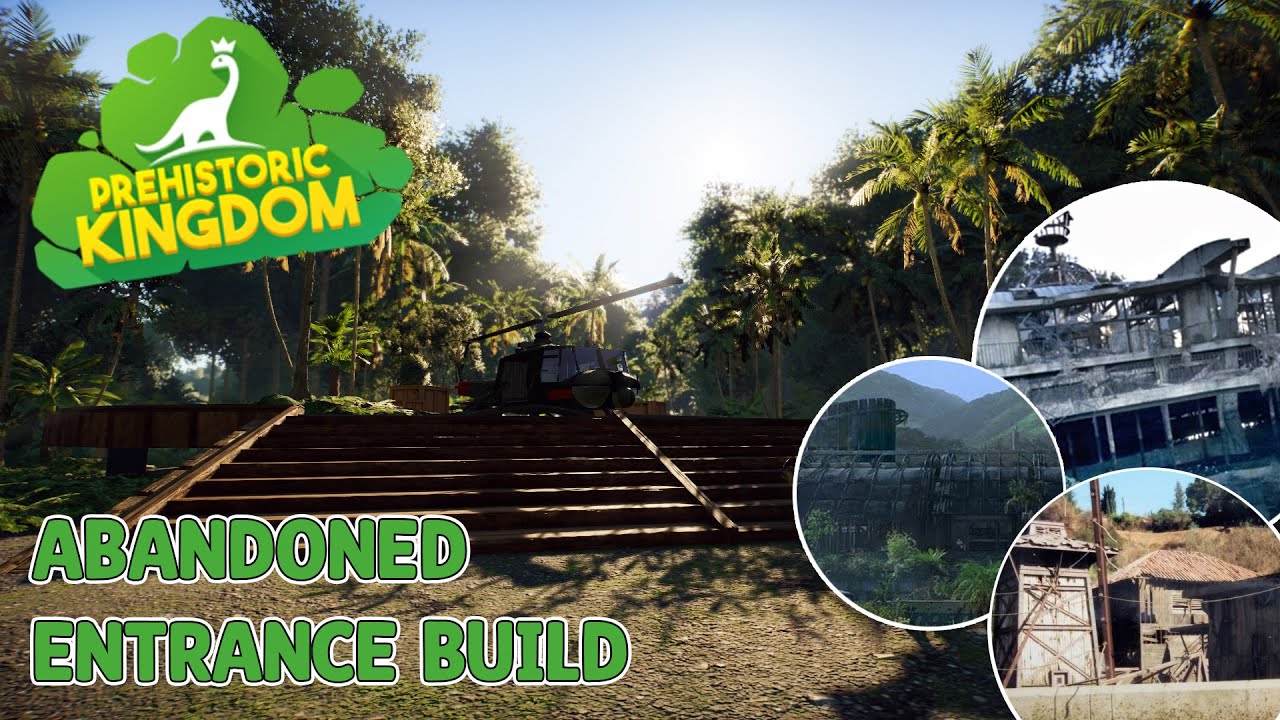 Building a BROKEN Dinosaur Park! | Creating an ABANDONED Entrance in Prehistoric Kingdom
