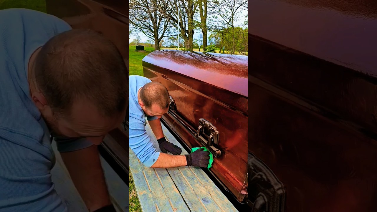 Clark Steel Burial Vault Part 2. #Clark #vaultmen #cemetery #graveyard #vaultmen #vault #burialvault
