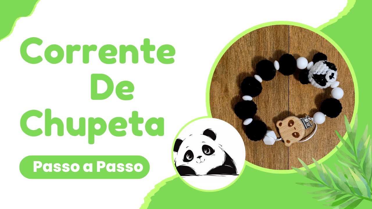 Prendedor/Corrente de Chupeta Amigurumi - Passo a Passo