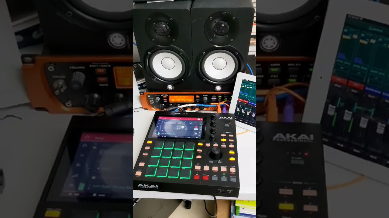 Playing Guitar into MPC One sample with some drums and bass.  Quick 8 bars Beat Making New Music