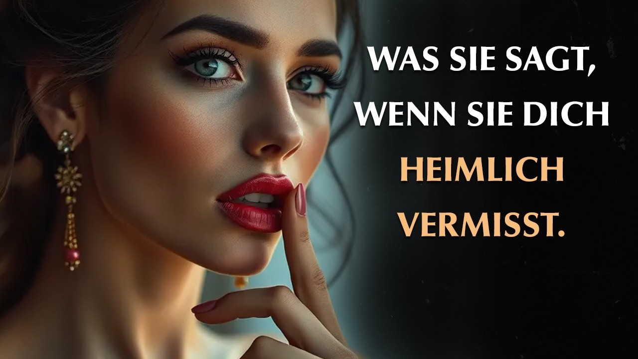 Die Sätze, die Frauen sagen, wenn sie dich heimlich vermissen | Stoizismus