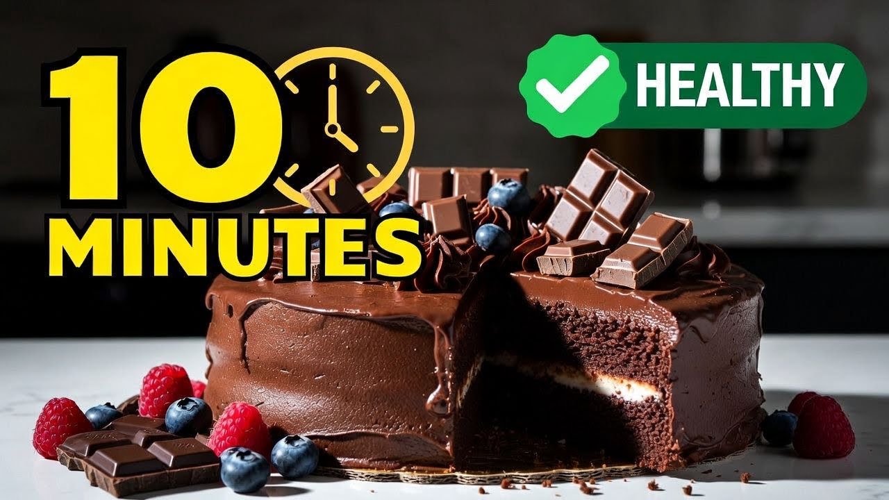 How to make a deluxe chocolate cake in 10 minutes with a healthy twist | healthy cake #healthy #cake