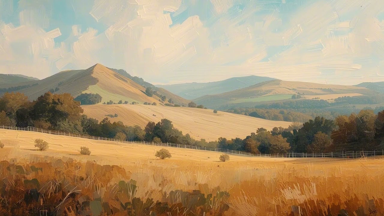 Turn Your TV Into Art I Serene Old World Countryside Landscape I 2 Hours I 4K
