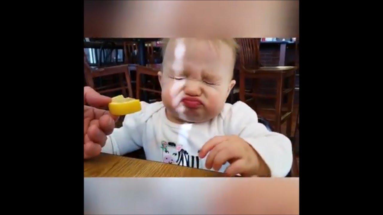 Babys bei&szlig;en in Zitrone 😂 Compilation MEGA LUSTIG UND S&Uuml;&szlig;