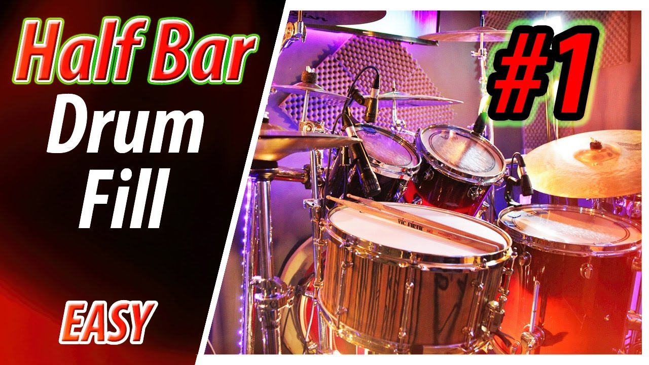 Half Bar Drum Fill Drum Tutorial Lesson Easy