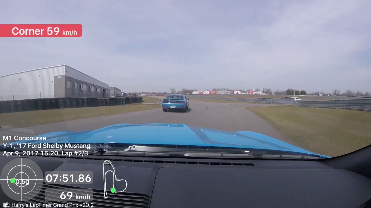 Shelby GT350 vs Challenger Hellcat @ M1 Concourse. Session 2