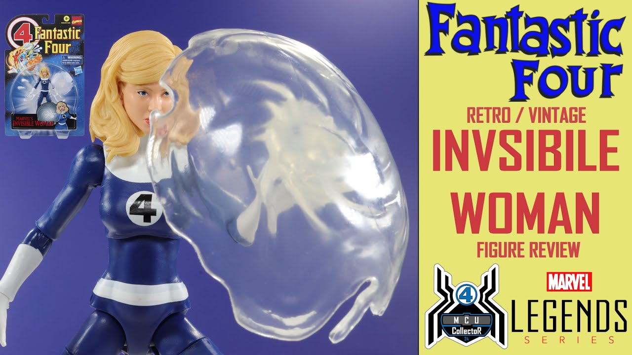 Marvel Legends Retro Fantastic Four INVISIBLE WOMAN Sue Storm Vintage F4 ToyBiz Card Figure Review