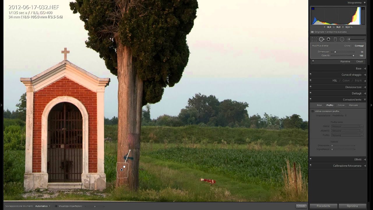 Tutorial Lightroom 5: come rimuovere oggetti indesiderati