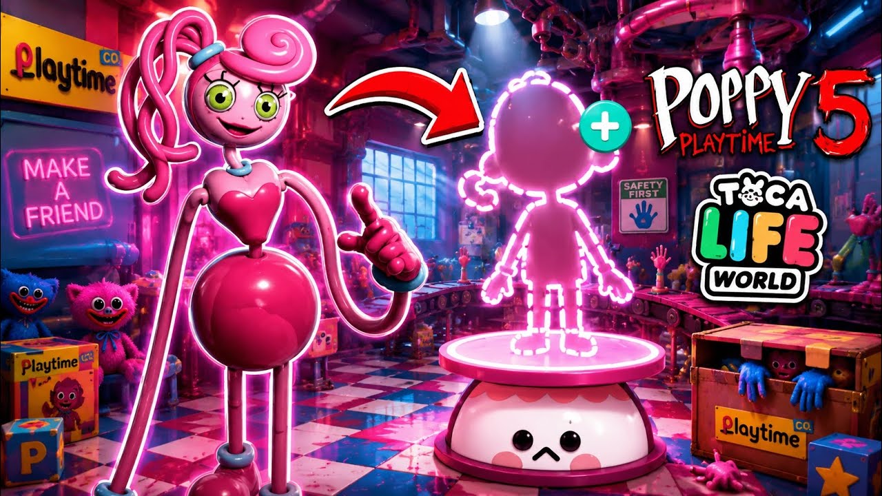 Как сделать МАМУШКЕ ДЛИННЫЕ НОГИ в Toca Boca World 🎮💗 Poppy Playtime, Глава 5: Сломанные вещи