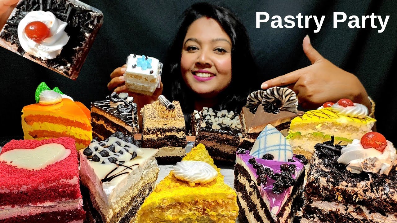 Pastry Party 🎉 | Eating 12 Different types of Pastry | Mukbang ASMR