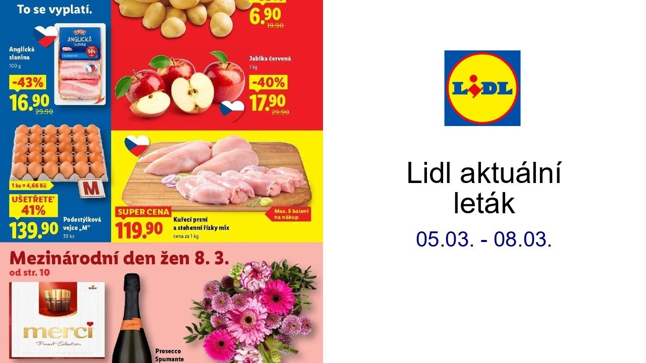 Lidl aktuální leták 05.03. - 08.03.