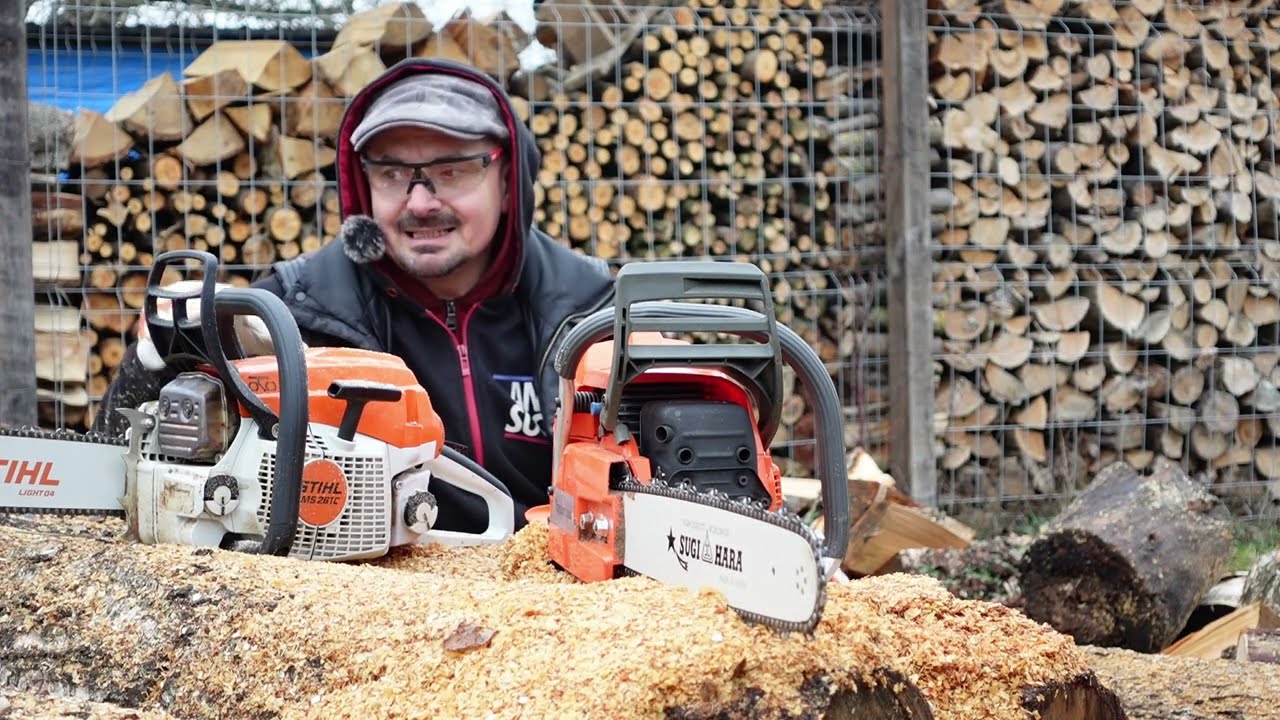 Stihl ms261c walczy z chińską pilarką 