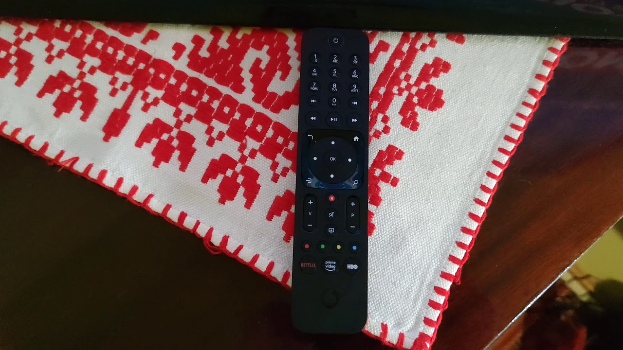 Vodafone VTV remote control set to tv