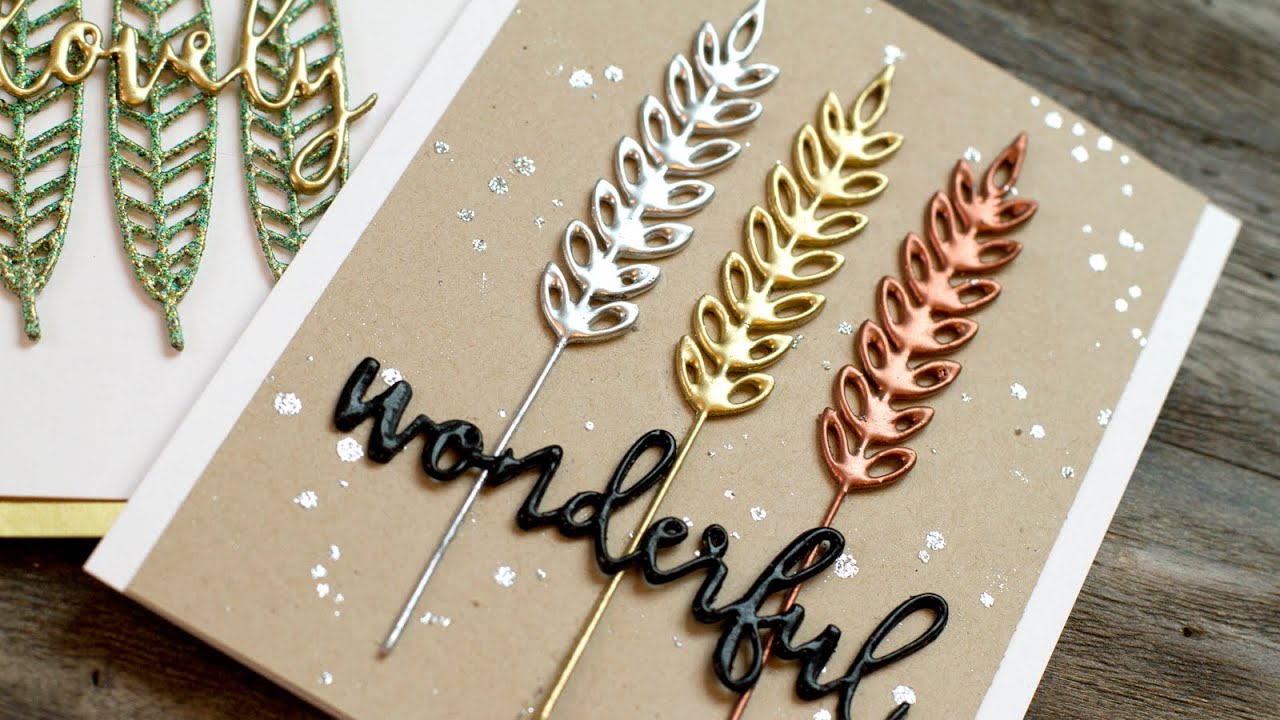 Faux Metal Embellishments (Heat Embossing)