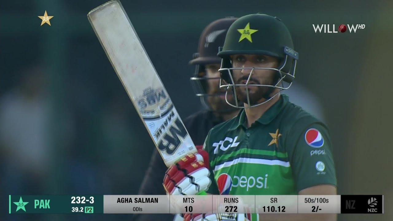 Agha Salman 58 runs vs New Zealand | 4th ODI - PAK vs NZ