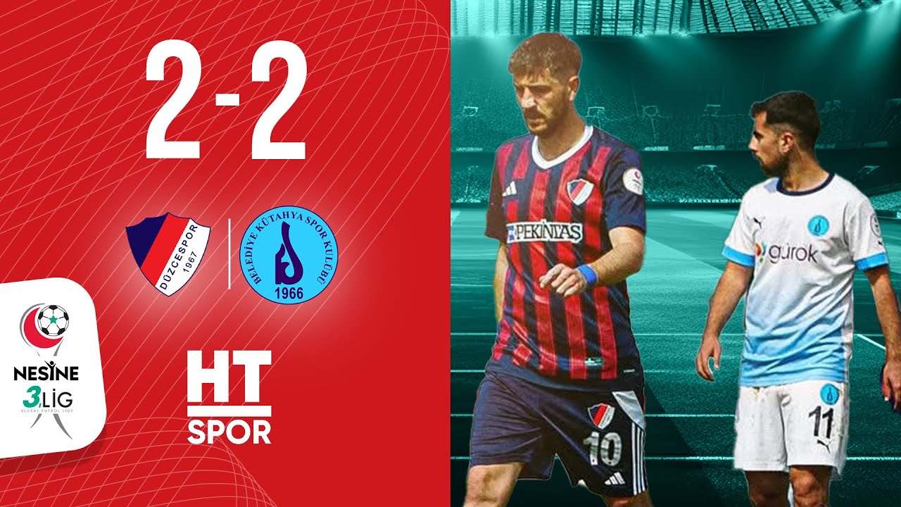 Düzce Cam Düzcespor 2 - 2 Belediye Kütahyaspor (30. Hafta)