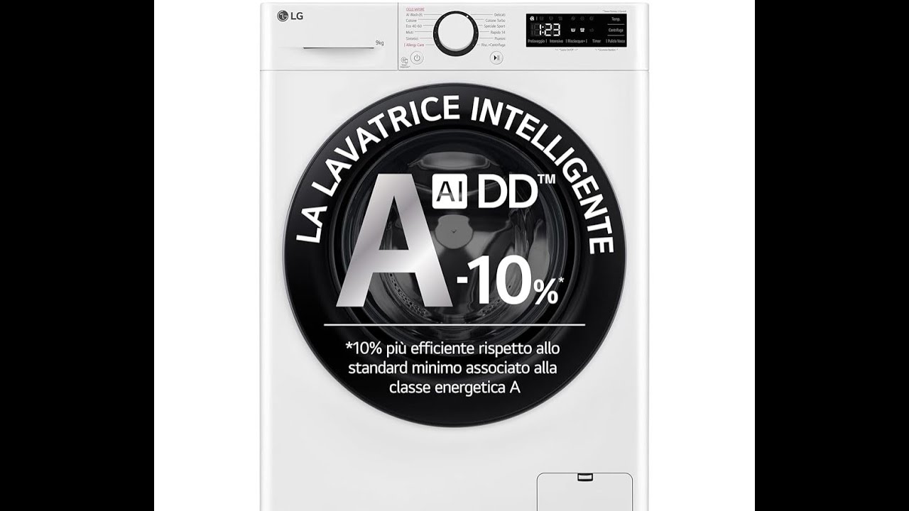Lavatrice Classe A LG AI DD F4R3009NSWB
